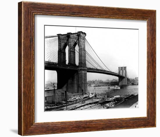 Brooklyn Bridge, New York, c.1905-null-Framed Art Print