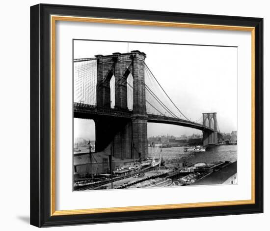 Brooklyn Bridge, New York, c.1905-null-Framed Art Print