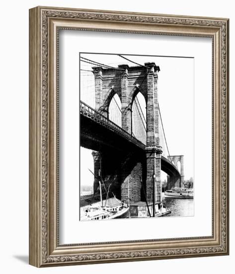 Brooklyn Bridge, New York, c.1925-null-Framed Art Print