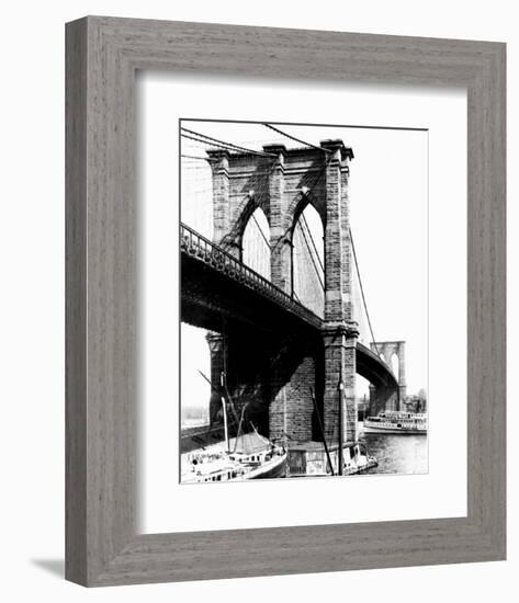 Brooklyn Bridge, New York, c.1925-null-Framed Art Print