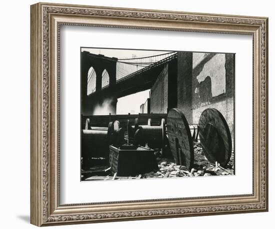 Brooklyn Bridge, New York, c. 1945-Brett Weston-Framed Photographic Print