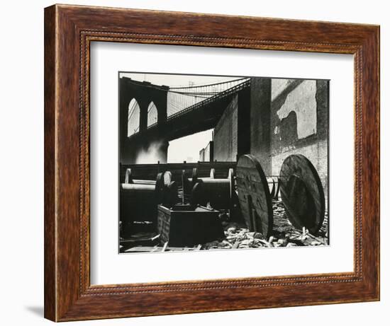 Brooklyn Bridge, New York, c. 1945-Brett Weston-Framed Photographic Print