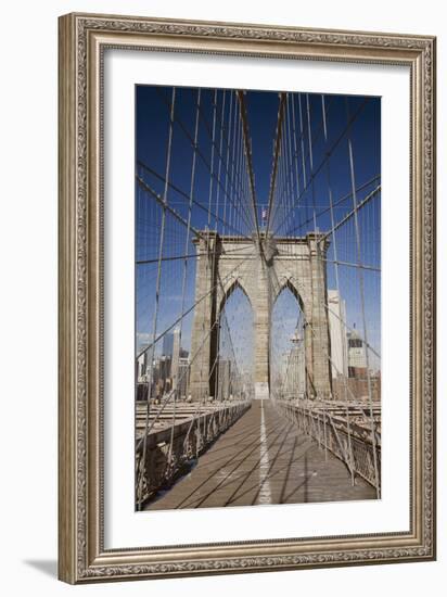 Brooklyn Bridge, New York City, New York 08-Monte Nagler-Framed Photographic Print