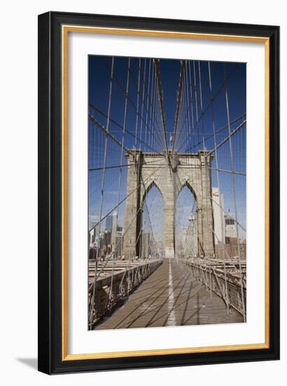 Brooklyn Bridge, New York City, New York 08-Monte Nagler-Framed Photographic Print