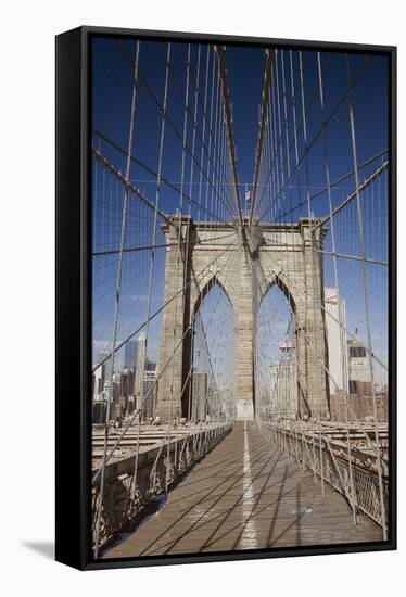 Brooklyn Bridge, New York City, New York 08-Monte Nagler-Framed Stretched Canvas
