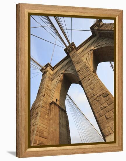 Brooklyn Bridge, New York City, New York, United States of America, North America-Amanda Hall-Framed Premier Image Canvas