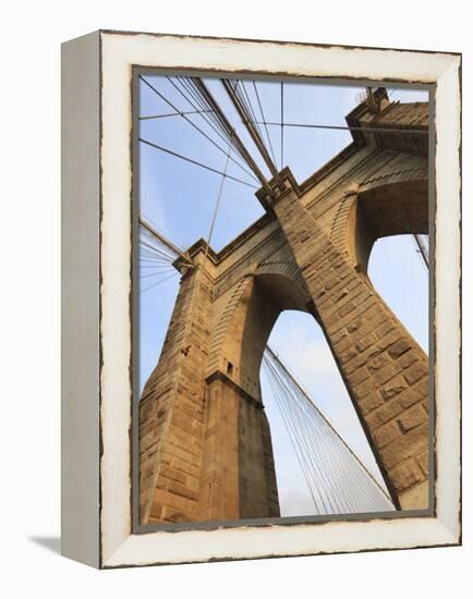 Brooklyn Bridge, New York City, New York, United States of America, North America-Amanda Hall-Framed Premier Image Canvas
