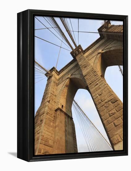 Brooklyn Bridge, New York City, New York, United States of America, North America-Amanda Hall-Framed Premier Image Canvas