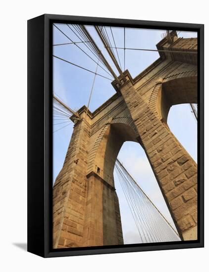 Brooklyn Bridge, New York City, New York, United States of America, North America-Amanda Hall-Framed Premier Image Canvas