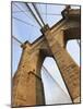 Brooklyn Bridge, New York City, New York, United States of America, North America-Amanda Hall-Mounted Photographic Print