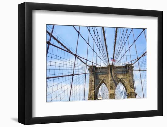 Brooklyn Bridge, New York City, United States of America, North America-Fraser Hall-Framed Photographic Print