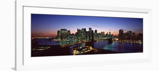 Brooklyn Bridge, New York City, USA-Walter Bibikow-Framed Photographic Print