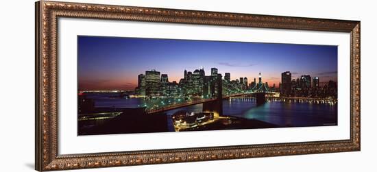 Brooklyn Bridge, New York City, USA-Walter Bibikow-Framed Photographic Print