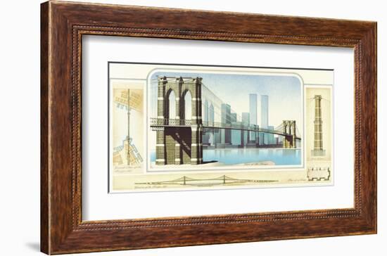 Brooklyn Bridge, New York City-Libero Patrignani-Framed Art Print