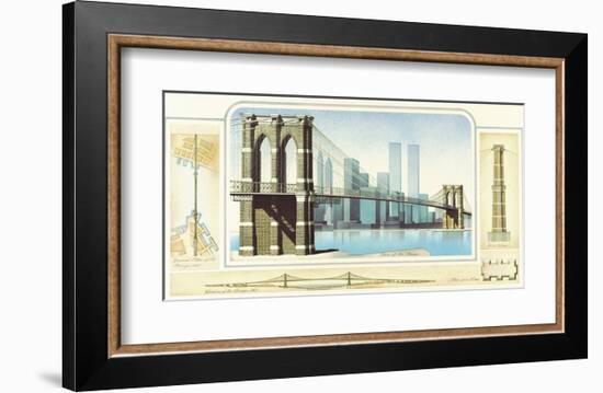 Brooklyn Bridge, New York City-Libero Patrignani-Framed Art Print