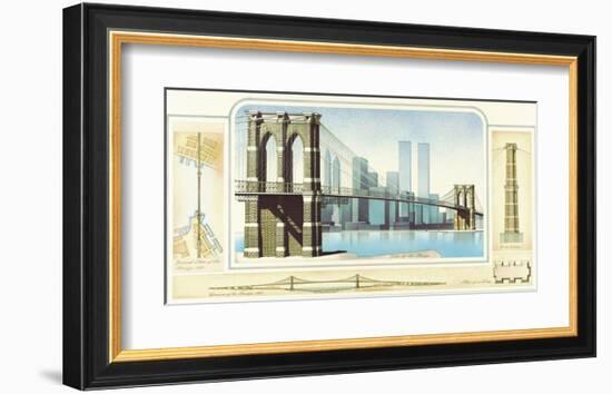 Brooklyn Bridge, New York City-Libero Patrignani-Framed Art Print