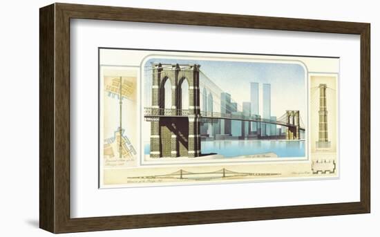 Brooklyn Bridge, New York City-Libero Patrignani-Framed Art Print