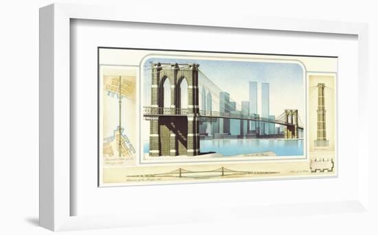 Brooklyn Bridge, New York City-Libero Patrignani-Framed Art Print