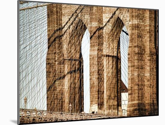 Brooklyn Bridge, New York City-Sabine Jacobs-Mounted Photographic Print