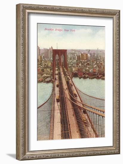 Brooklyn Bridge, New York City-null-Framed Premium Giclee Print