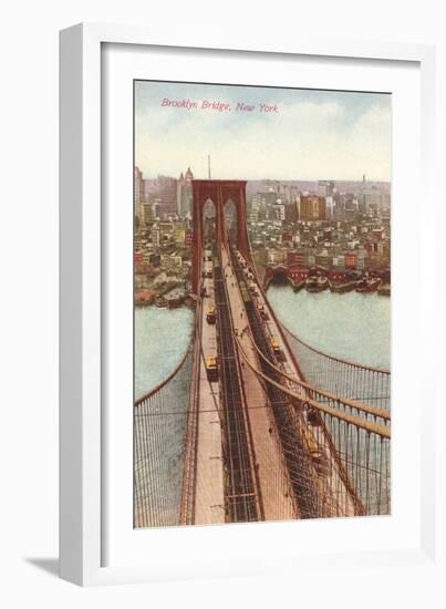 Brooklyn Bridge, New York City-null-Framed Art Print