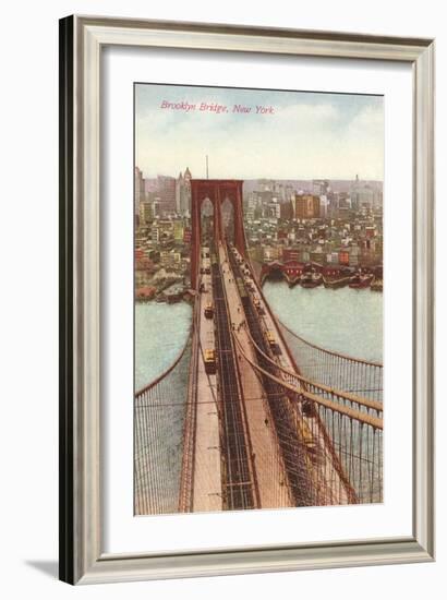 Brooklyn Bridge, New York City-null-Framed Art Print