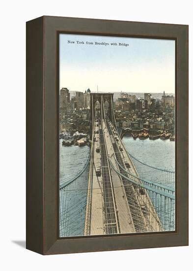 Brooklyn Bridge, New York City-null-Framed Stretched Canvas