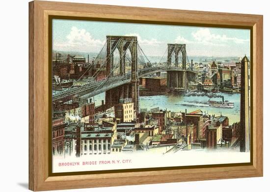 Brooklyn Bridge, New York City-null-Framed Stretched Canvas