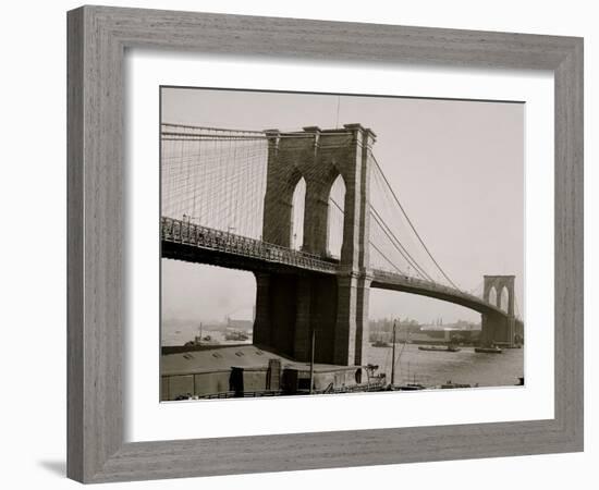 Brooklyn Bridge, New York, N.Y.-null-Framed Photo