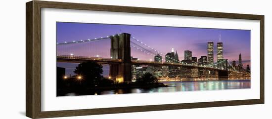 Brooklyn Bridge New York Ny, USA--Framed Photographic Print
