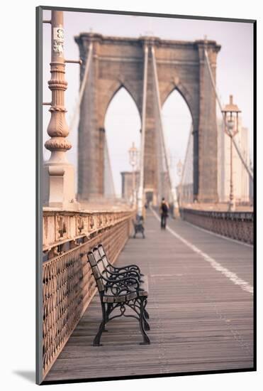 Brooklyn Bridge, New York, United States of America, North America-Amanda Hall-Mounted Photographic Print