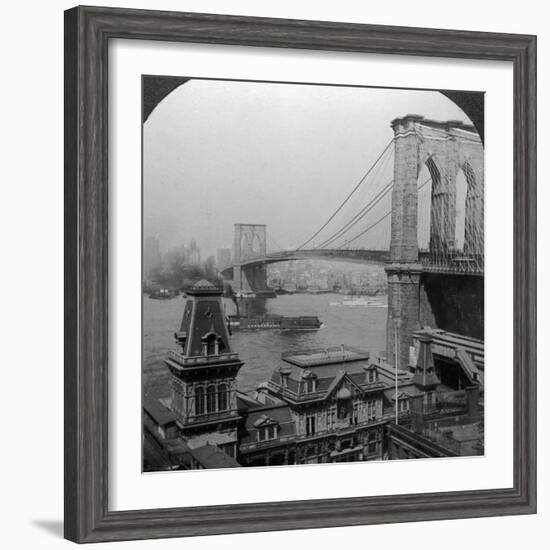 Brooklyn Bridge, New York, USA-null-Framed Photographic Print