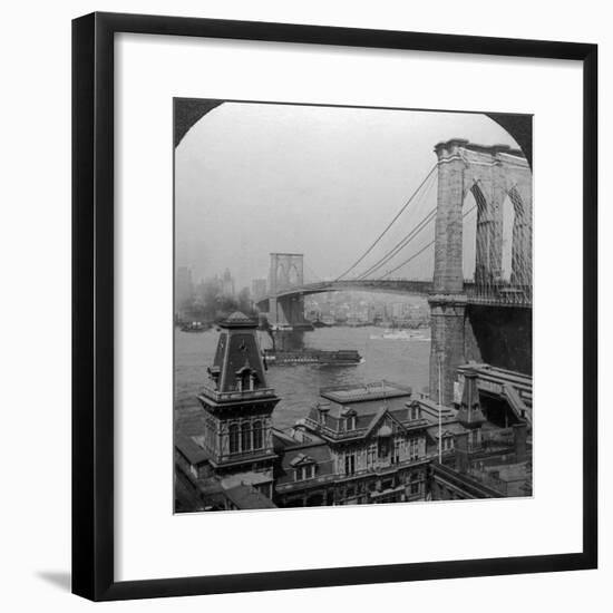 Brooklyn Bridge, New York, USA-null-Framed Photographic Print