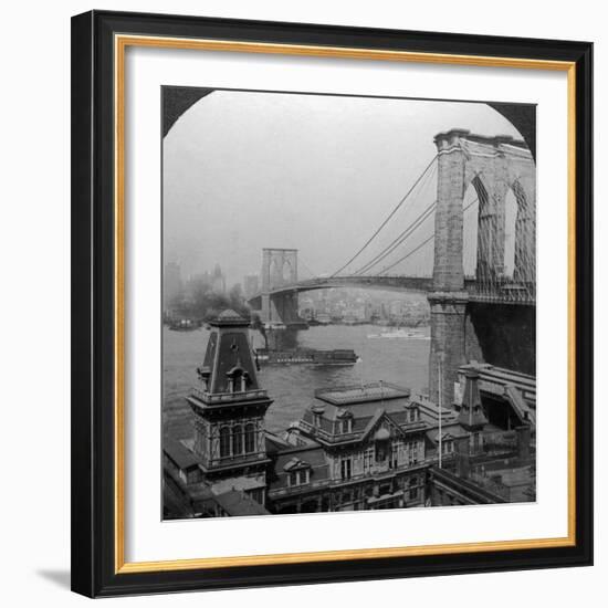 Brooklyn Bridge, New York, USA-null-Framed Photographic Print