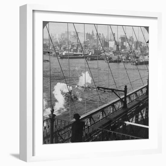 Brooklyn Bridge, New York, USA-null-Framed Photographic Print