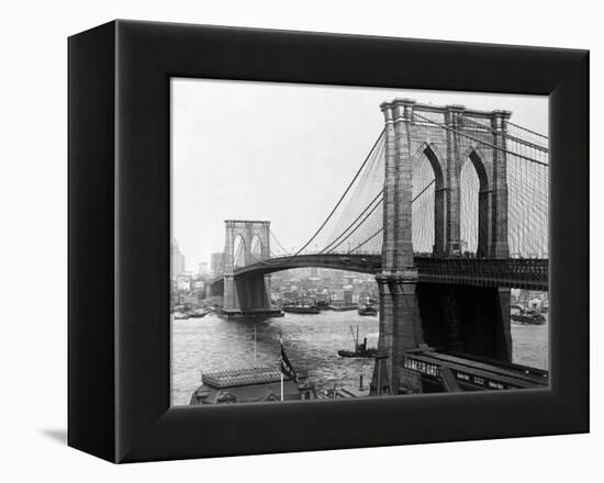 Brooklyn Bridge, New York-null-Framed Premier Image Canvas