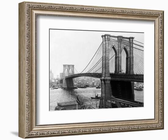 Brooklyn Bridge, New York-null-Framed Premium Photographic Print