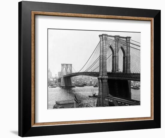 Brooklyn Bridge, New York-null-Framed Premium Photographic Print