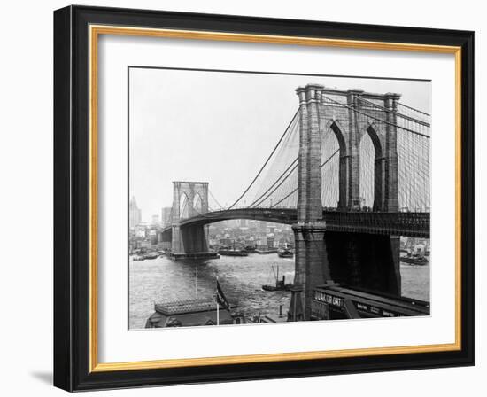 Brooklyn Bridge, New York-null-Framed Photographic Print