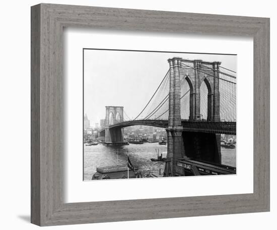 Brooklyn Bridge, New York-null-Framed Photographic Print