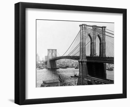 Brooklyn Bridge, New York--Framed Photographic Print