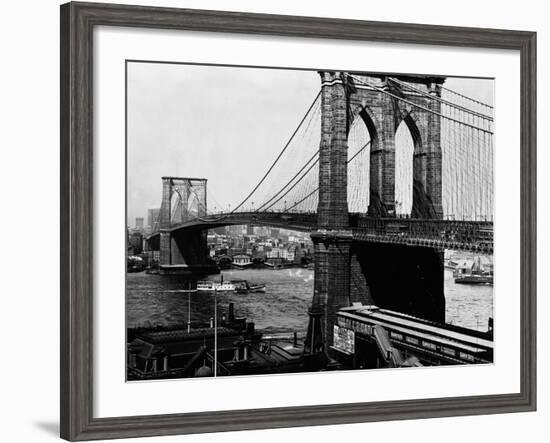 Brooklyn Bridge, New York-null-Framed Photographic Print