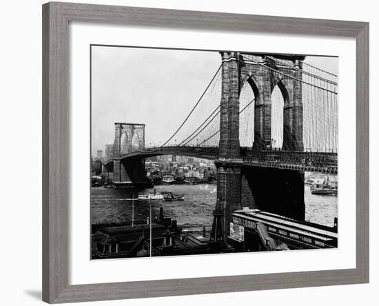 Brooklyn Bridge, New York-null-Framed Photographic Print