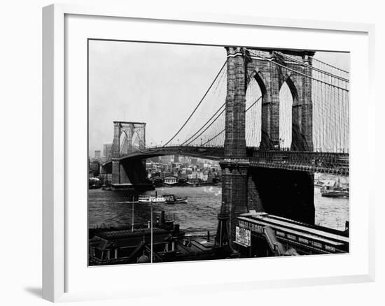 Brooklyn Bridge, New York--Framed Photographic Print