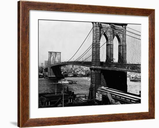 Brooklyn Bridge, New York-null-Framed Photographic Print