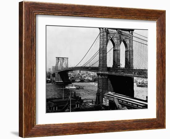 Brooklyn Bridge, New York-null-Framed Photographic Print