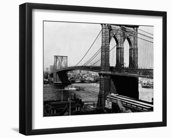 Brooklyn Bridge, New York-null-Framed Photographic Print