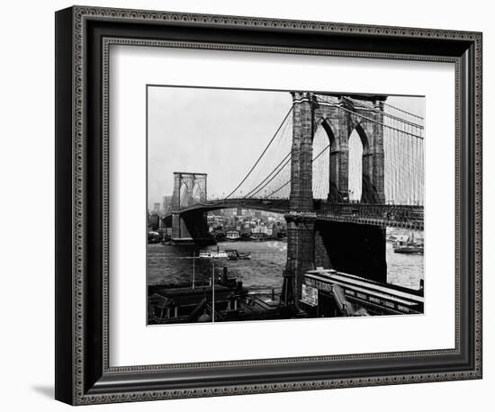 Brooklyn Bridge, New York-null-Framed Photographic Print