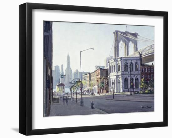 Brooklyn Bridge, New York-Julian Barrow-Framed Giclee Print