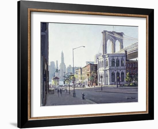 Brooklyn Bridge, New York-Julian Barrow-Framed Giclee Print